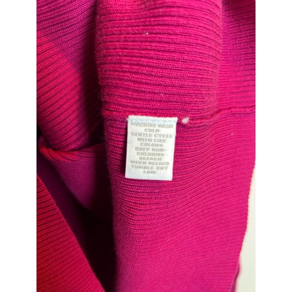 Charter Club Pink Ribbed Mockneck Sweater Size Medium Petite Classic - Picture 4 of 8